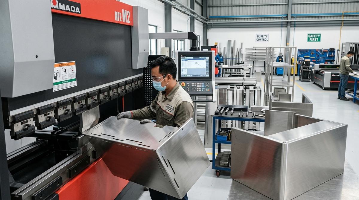 Chấn Gấp CNC Thùng Tủ Bếp Inox Chuẩn Module HaVi kỹ thuật chấn gấp cnc module thùng tủ bếp từ tấm inox làm nội thất
