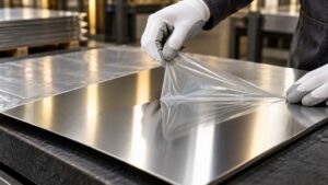 Hướng dẫn bóc màng film bảo vệ tấm inox đúng kỹ thuật chống trầy xước