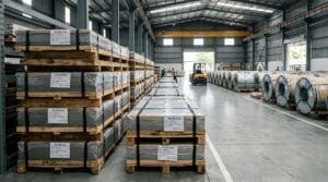 Quy trình đặt hàng inox theo lô đóng kiện pallet và xẻ cuộn tại kho HaVi