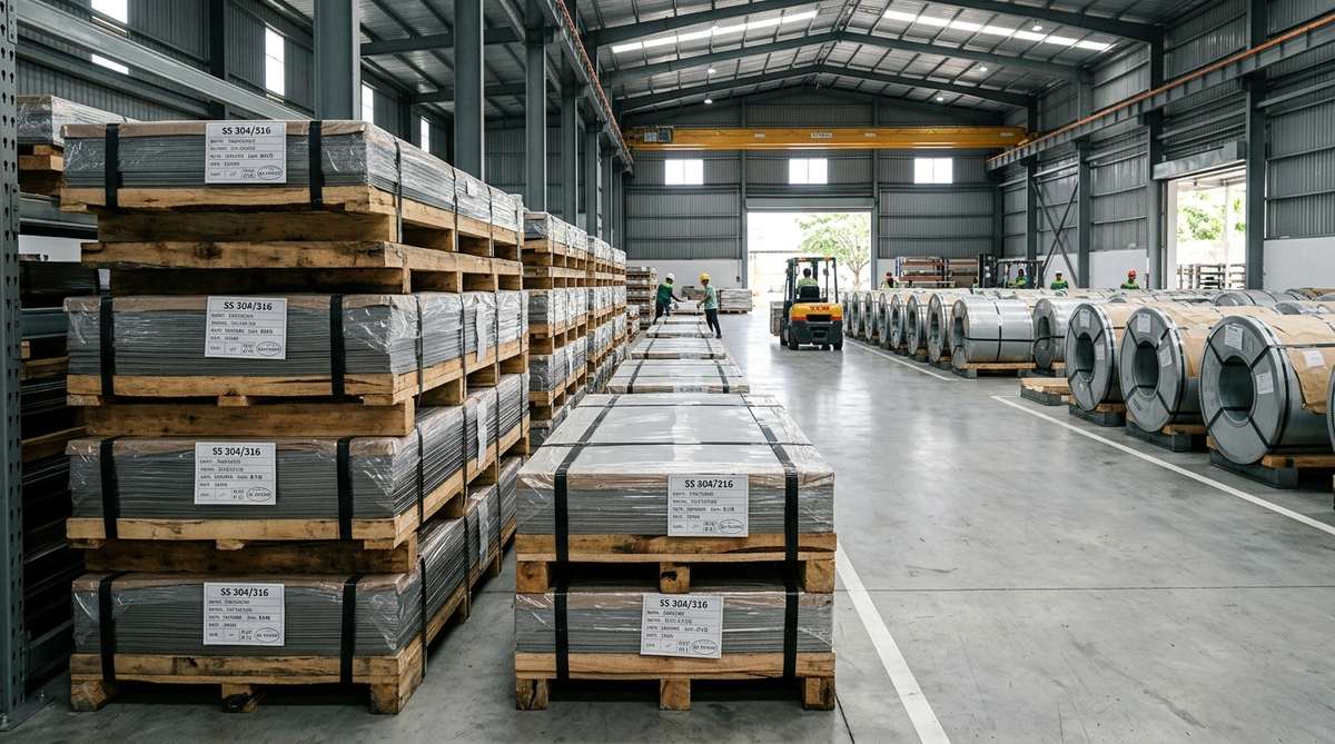 Đặt hàng inox theo lô với quy cách cuộn và tấm pallet nguyên đai tại kho HaVi